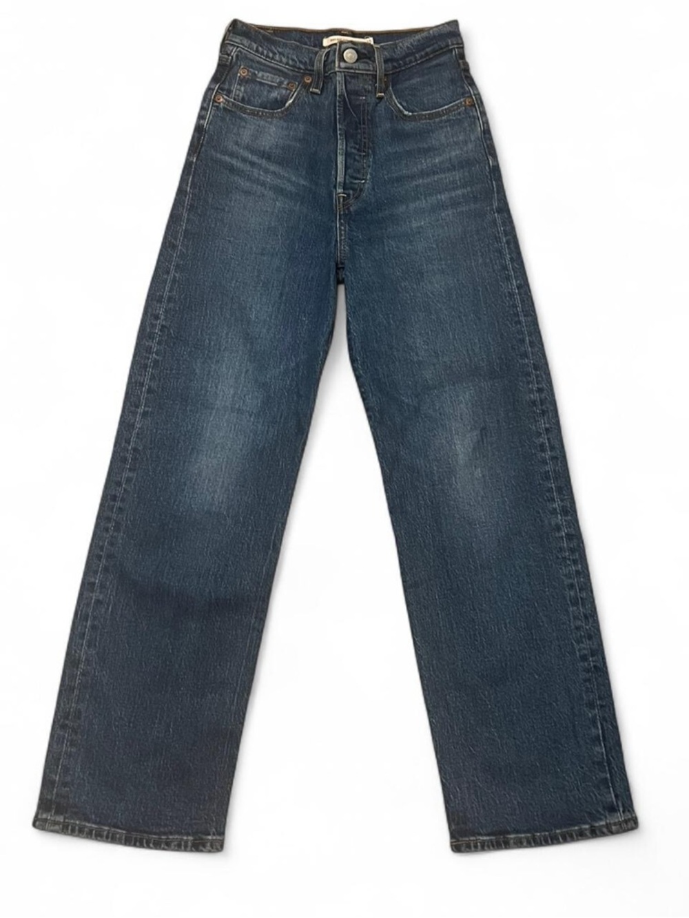 Levi's Women's Straight Jeans in Dark Blue Denim